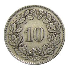 Монета 10 раппенов 1931 года Швейцария (реверс)