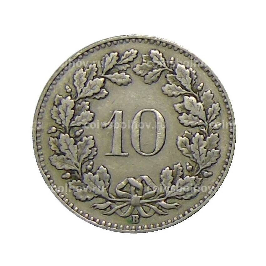 Монета 10 раппенов 1929 года Швейцария (вид 2)