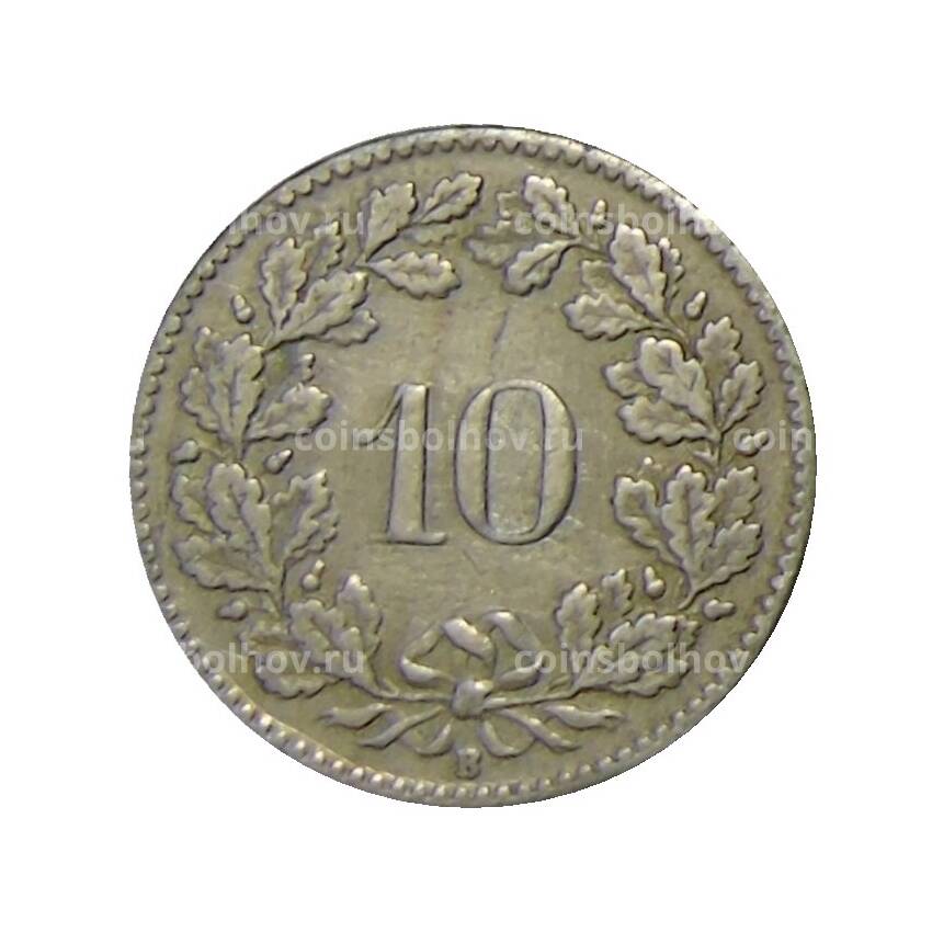 Монета 10 раппенов 1922 года Швейцария (вид 2)