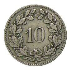 Монета 10 раппенов 1920 года Швейцария (реверс)