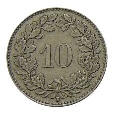 Монета 10 раппенов 1931 года Швейцария (реверс)