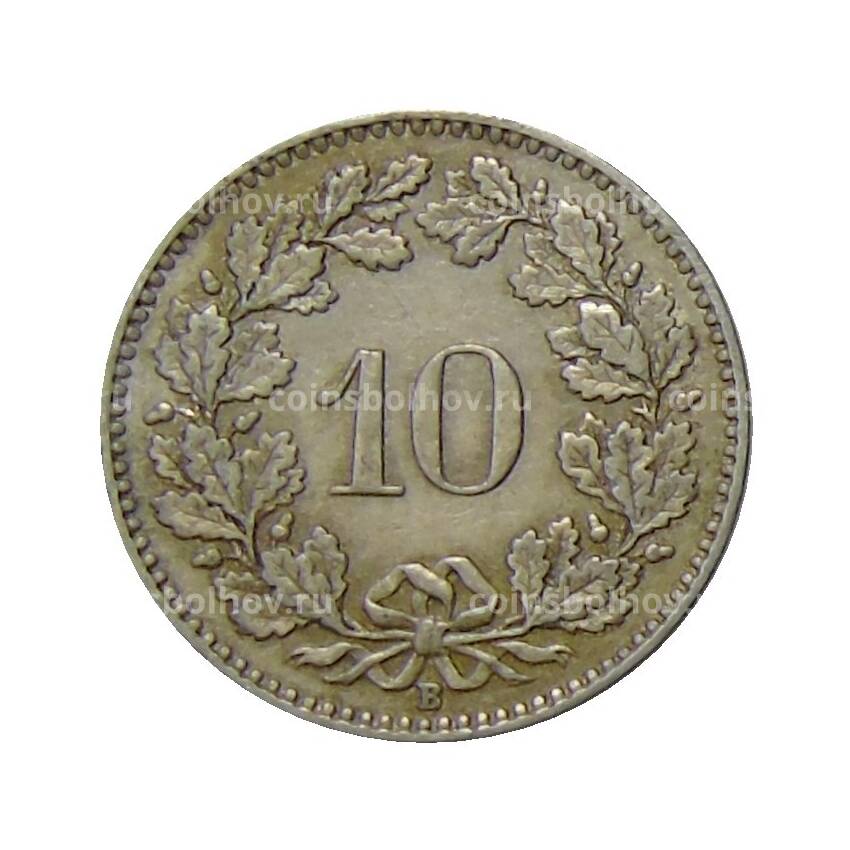 Монета 10 раппенов 1926 года Швейцария (вид 2)