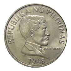 Монета 1 песо 1988 года Филиппины (аверс)