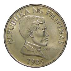 Монета 1 песо 1985 года Филиппины (аверс)