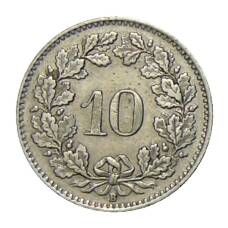 Монета 10 раппенов 1944 года Швейцария (реверс)
