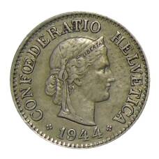 Монета 10 раппенов 1944 года Швейцария (аверс)