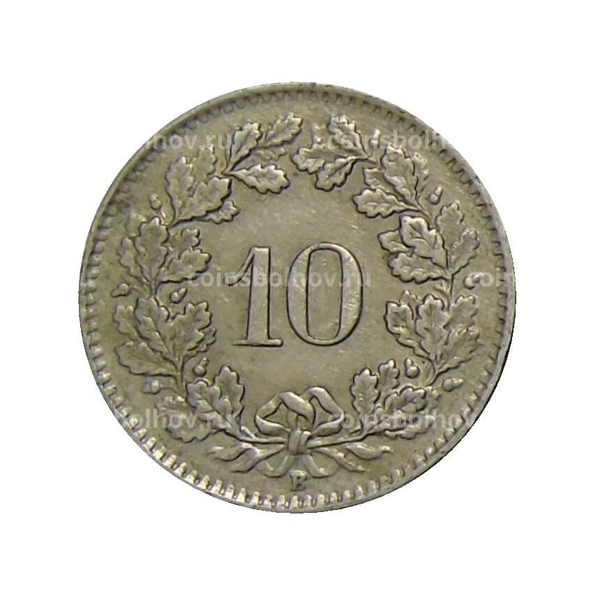 Монета 10 раппенов 1944 года Швейцария (вид 2)