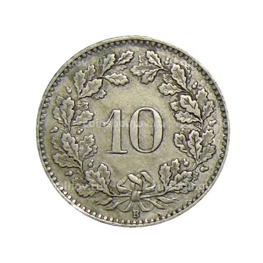 Монета 10 раппенов 1942 года Швейцария (вид 2)