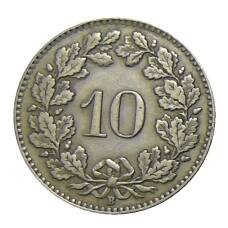 Монета 10 раппенов 1928 года Швейцария (реверс)
