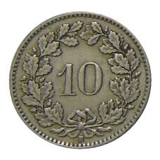 Монета 10 раппенов 1927 года Швейцария (реверс)