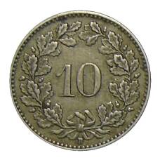 Монета 10 раппенов 1940 года Швейцария (реверс)