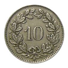 Монета 10 раппенов 1943 года Швейцария (реверс)