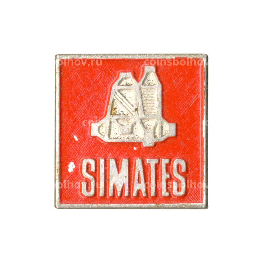 Значок рекламный Simates