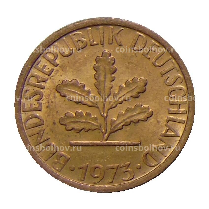 Монета 1 пфенниг 1973 года D Германия