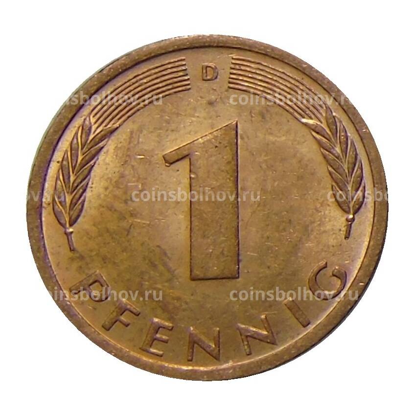 Монета 1 пфенниг 1973 года D Германия (вид 2)