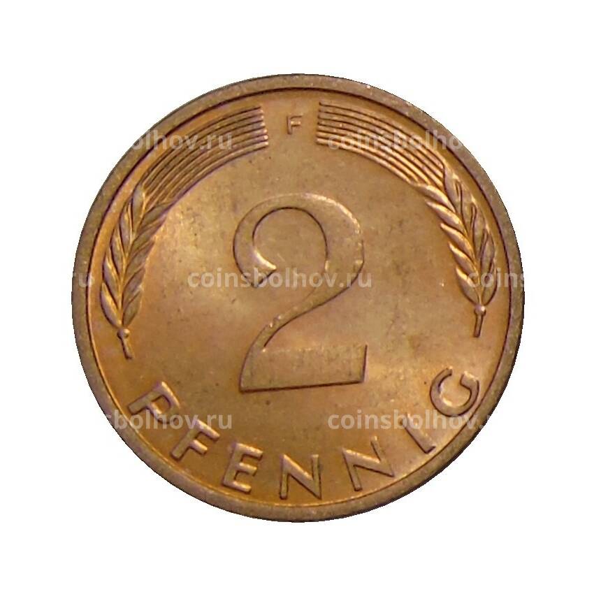 Монета 2 пфеннига 1974 года F Германия (вид 2)