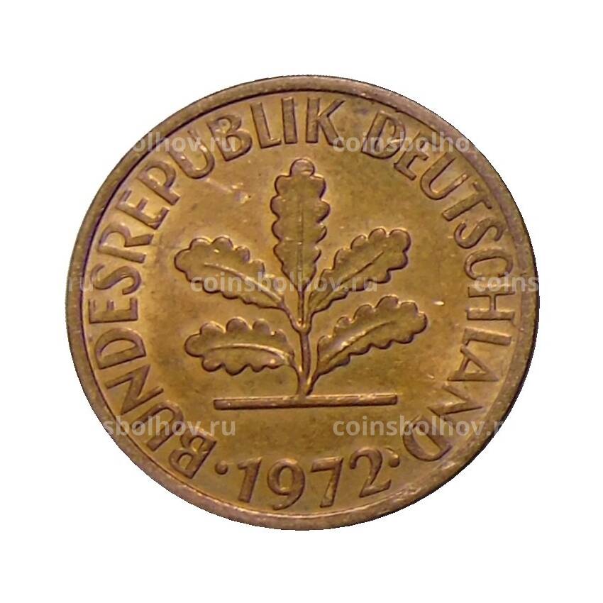 Монета 2 пфеннига 1972 года G Германия