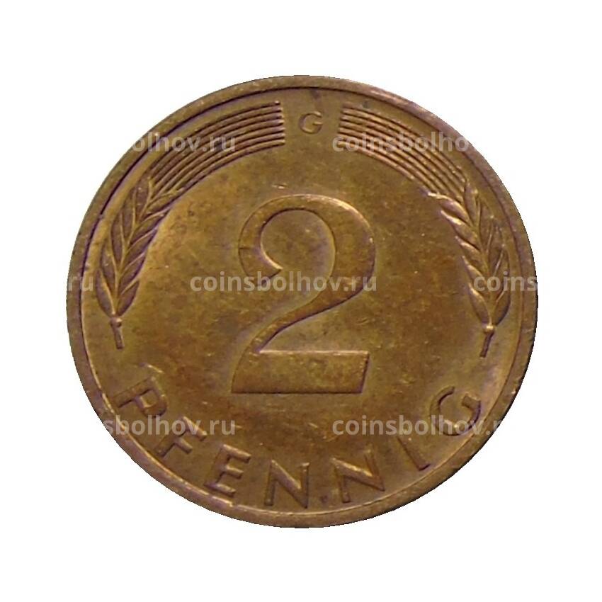 Монета 2 пфеннига 1972 года G Германия (вид 2)