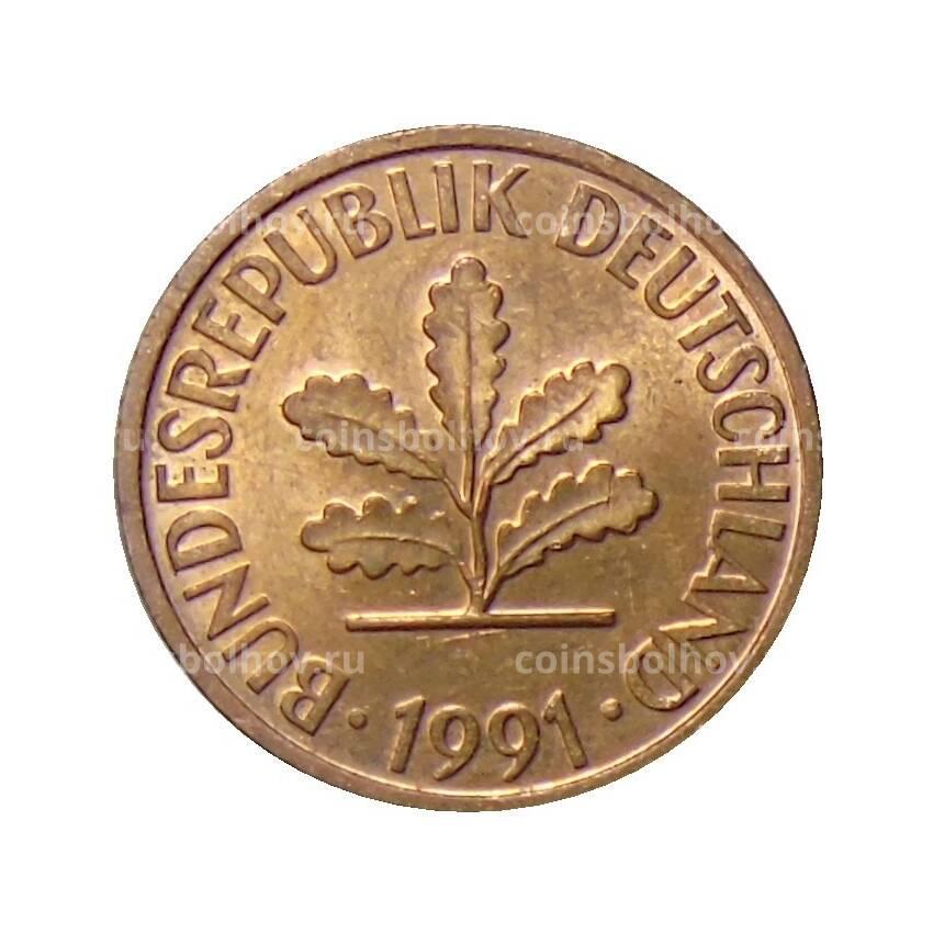 Монета 2 пфеннига 1991 года A Германия