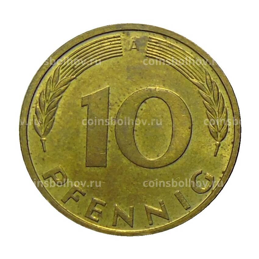 Монета 10 пфеннигов 1990 года A Германия (вид 2)