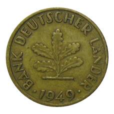 Монета 10 пфеннигов 1949 года J Германия (аверс)