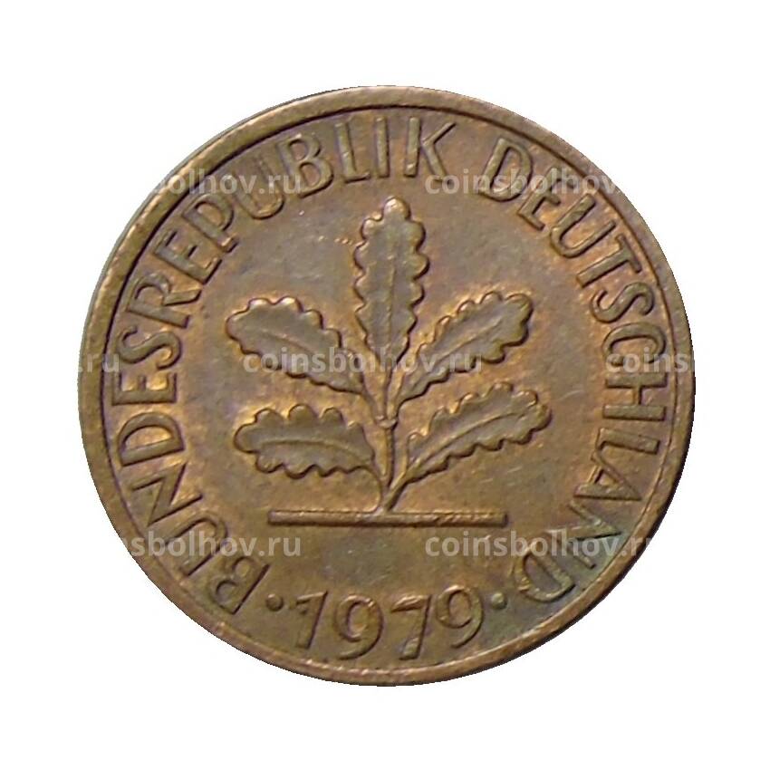 Монета 1 пфенниг 1979 года F Германия