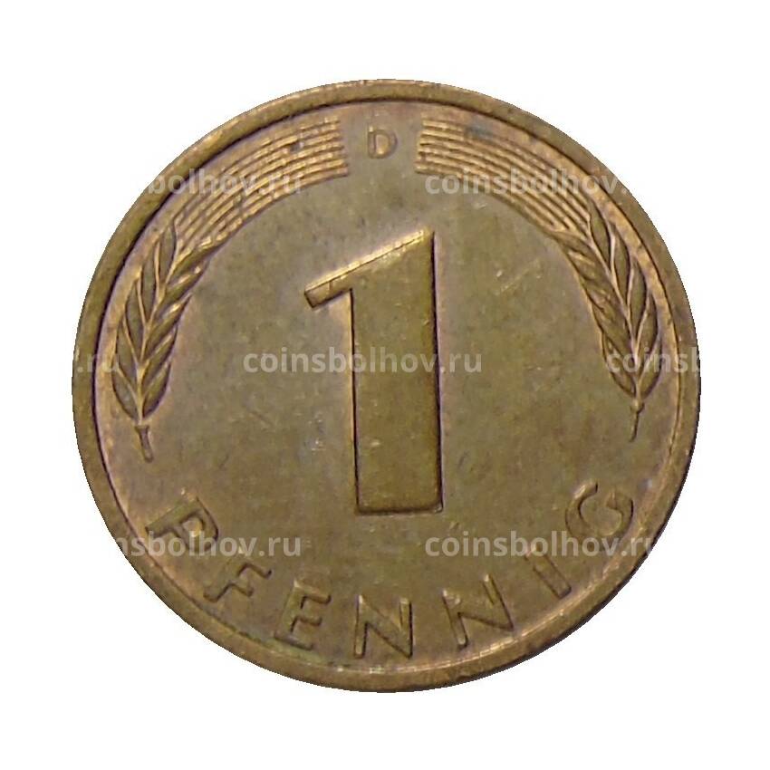 Монета 1 пфенниг 1995 года D Германия (вид 2)