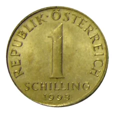 Монета 1 шиллинг 1993 года Австрия (аверс)