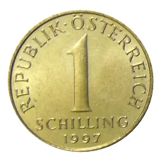 Монета 1 шиллинг 1997 года Австрия (аверс)