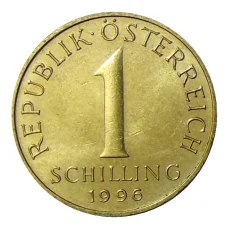 Монета 1 шиллинг 1996 года Австрия (аверс)