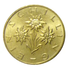 Монета 1 шиллинг 1996 года Австрия (реверс)