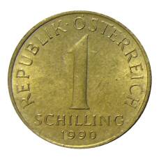 Монета 1 шиллинг 1990 года Австрия (аверс)