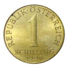 Монета 1 шиллинг 1996 года Австрия (аверс)