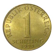 Монета 1 шиллинг 1990 года Австрия (аверс)