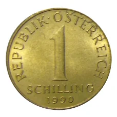 Монета 1 шиллинг 1990 года Австрия (аверс)