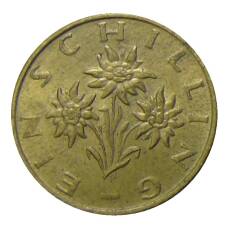 Монета 1 шиллинг 1972 года Австрия (реверс)