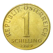 Монета 1 шиллинг 1989 года Австрия (аверс)