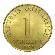 Монета 1 шиллинг 1989 года Австрия (аверс)