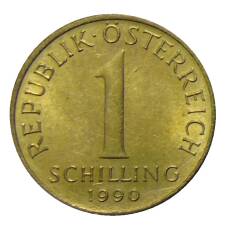 Монета 1 шиллинг 1990 года Австрия (аверс)