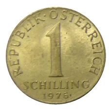 Монета 1 шиллинг 1976 года Австрия (аверс)