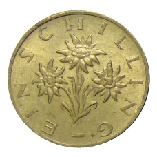 Монета 1 шиллинг 1976 года Австрия (реверс)