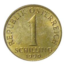 Монета 1 шиллинг 1990 года Австрия (аверс)
