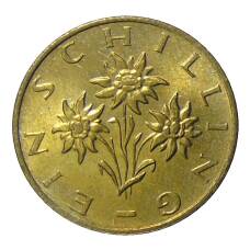 Монета 1 шиллинг 1990 года Австрия (реверс)