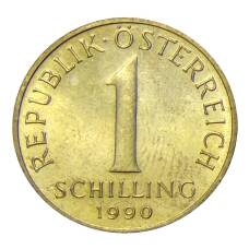 Монета 1 шиллинг 1990 года Австрия (аверс)