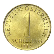 Монета 1 шиллинг 1992 года Австрия (аверс)