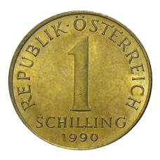 Монета 1 шиллинг 1990 года Австрия (аверс)