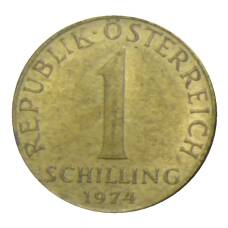 Монета 1 шиллинг 1974 года Австрия (аверс)