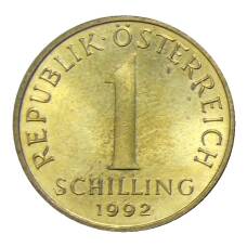 Монета 1 шиллинг 1992 года Австрия (аверс)