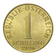 Монета 1 шиллинг 1996 года Австрия (аверс)