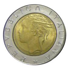 Монета 500 лир 1982 года Италия (реверс)